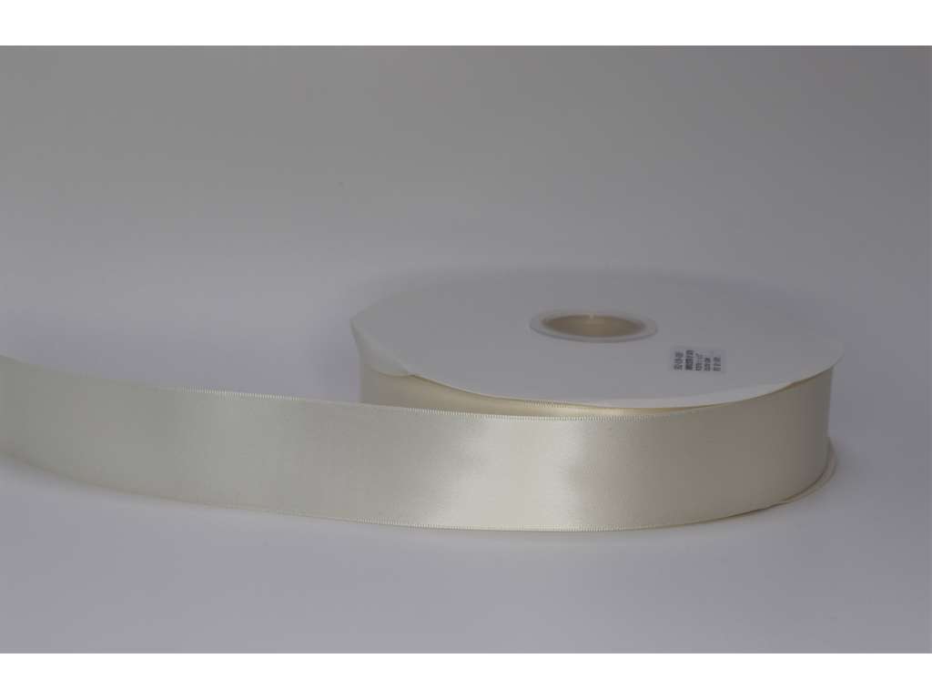 Silk ribbon 38mm SMOOTH cream / antique white