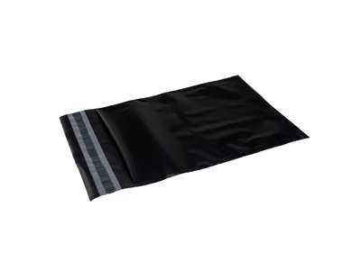 Black shipping bag black 23 x 32.5 cm. - 100 pieces.