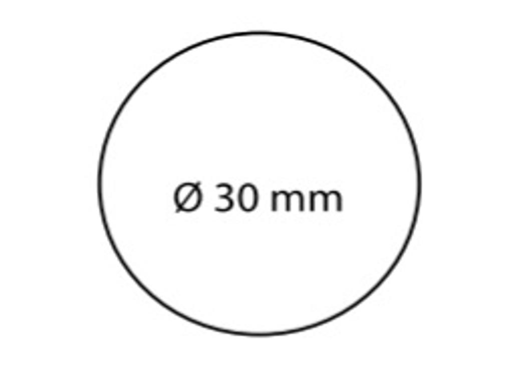 Etiketter ø30mm med logo 1-4 farver