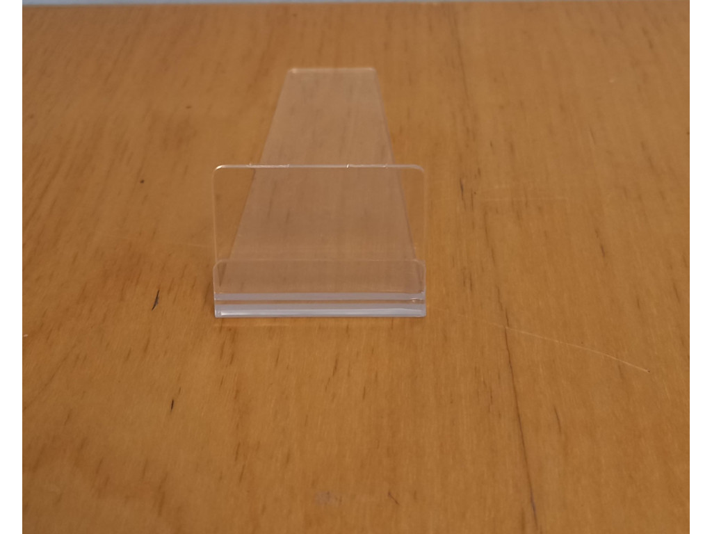 Skilteholder skrå 3,5x9 cm