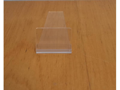 Sign holder slanted 3,5x9 cm