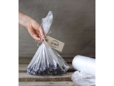 Roll bags w/handle 5 kg. 34x49 cm