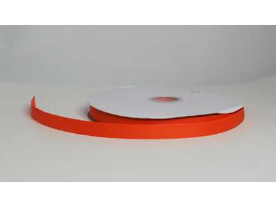 Silkebånd 16mm rillet R.Orange