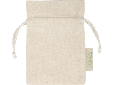 Giftbag organic cotton 10x15 cm. 10 pieces.