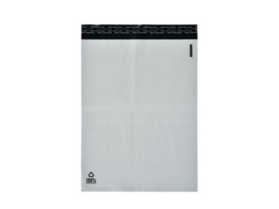 White/Grey shipping bag 40x60 cm - 100% Recycled - 100 pcs.