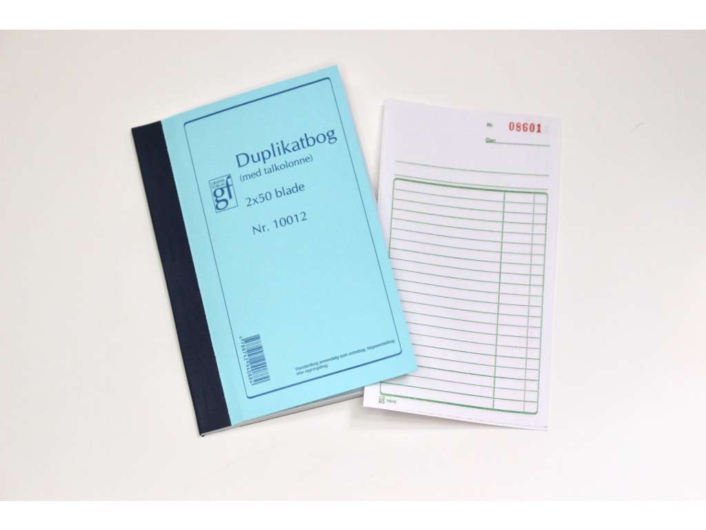 Duplicate Book No. 10012