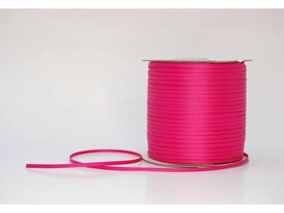 Silkebånd 3mm x 320 meter azalea rillet