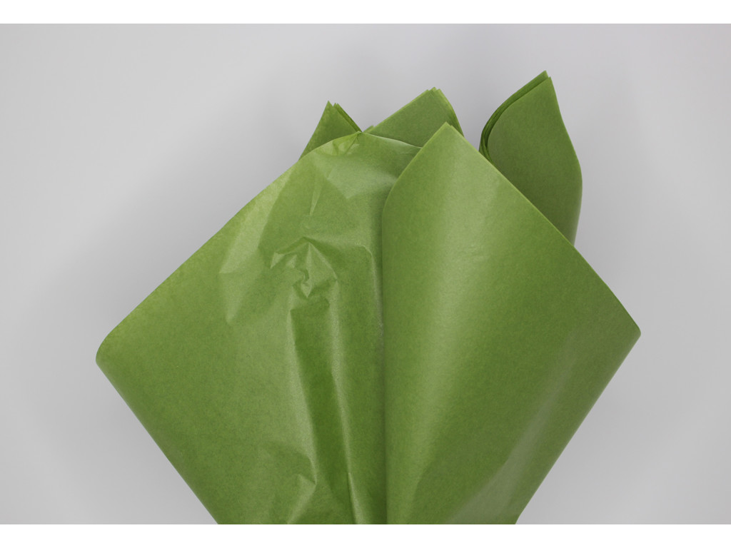 Tissue paper olive. 50x76 cm. 480 sheets