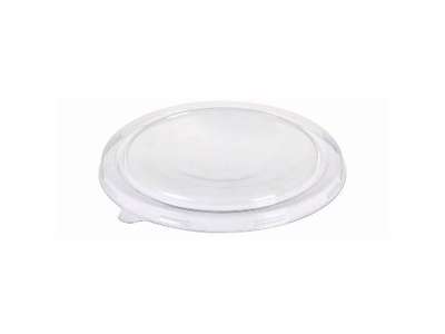Plastlåg Catersource rundt Ø150 mm PET klart til brun kraft salatskål