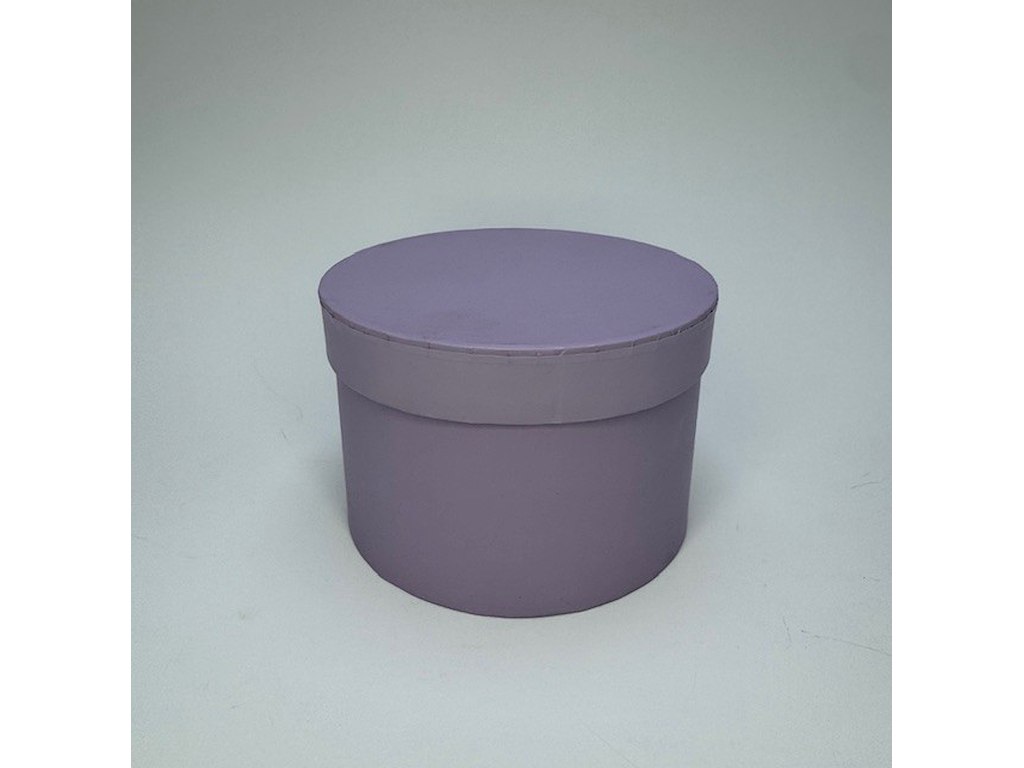 Rund æske lyslilla Ø14cm 