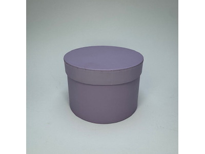Rund æske lyslilla Ø14cm 