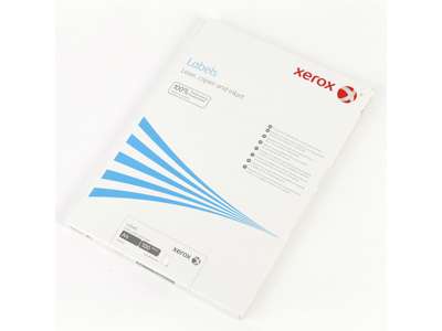 Etiketter Xerox  A4 210x297mm,  1 stk/ark 100 ark i æske 