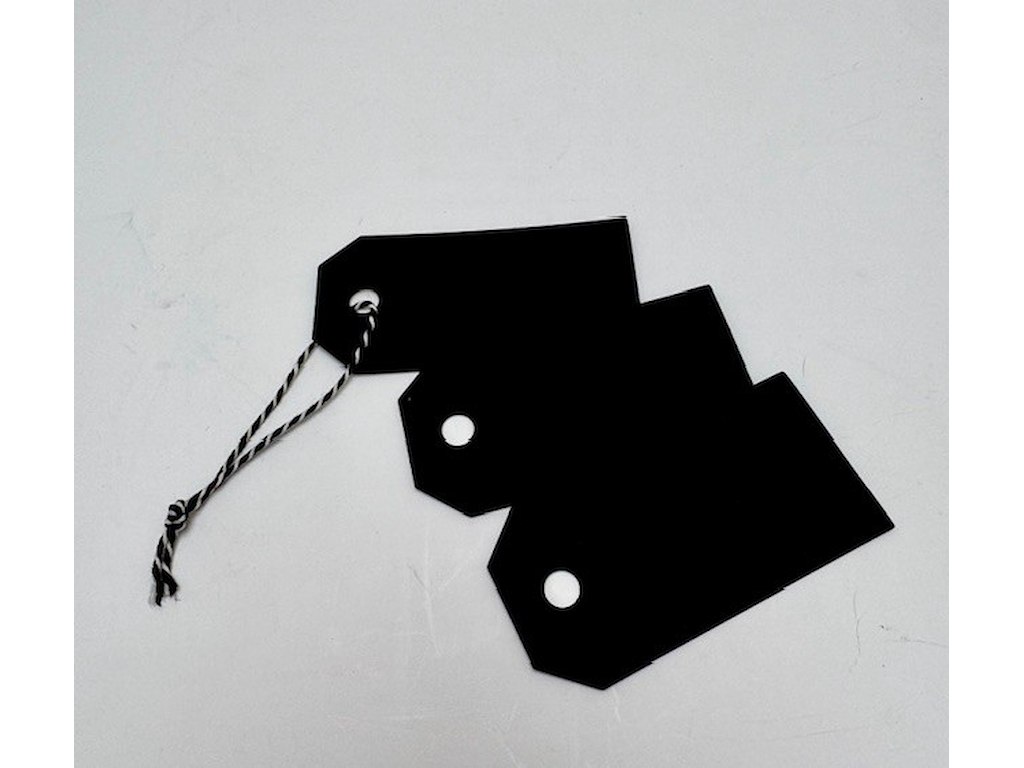 Manilla tags 92 4x8cm black (23660-05)