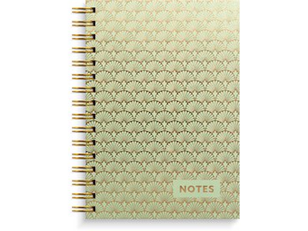 Notesbog A5 Art Deco spiralryg