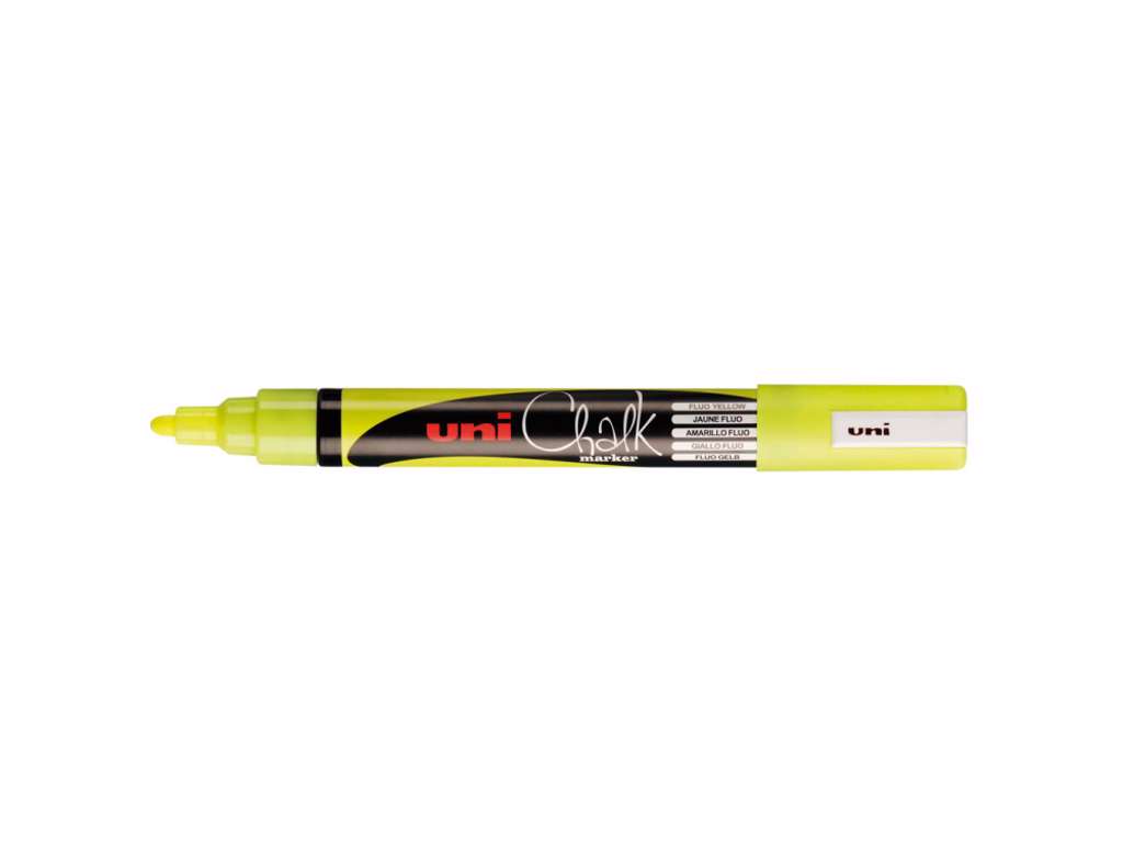 Uni Chalkmarker PWE-3M Flu. Yellow
