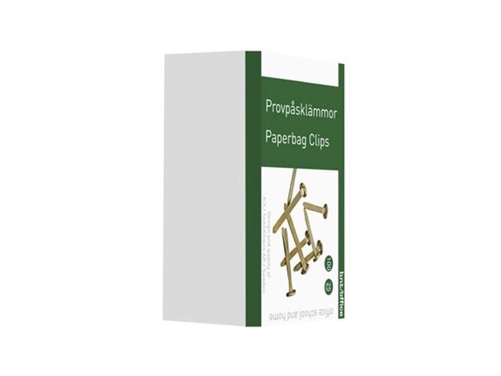 Paper binders 25mm 100 pcs