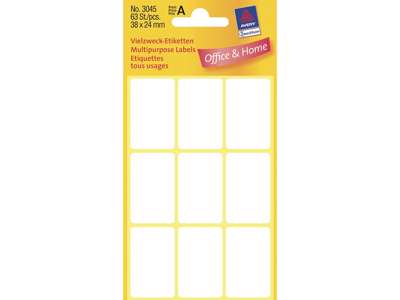 Avery 3045 label 38x24mm