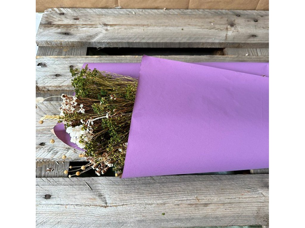 Blomsterpapir i ark 62x85cm lilla 10 kg