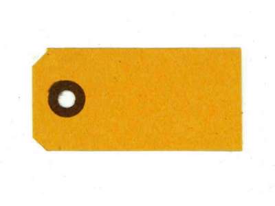 Manilla tags 93 5x10cm curry/yellow