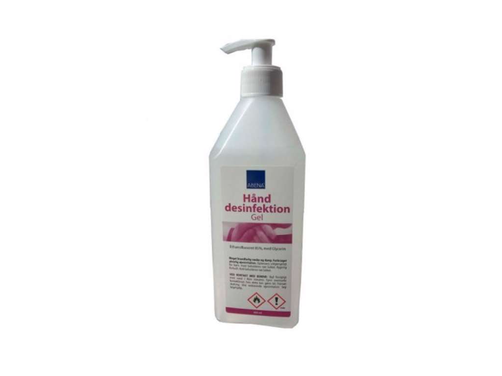 Håndsprit Gel 500 ml.  med pumpe  85% ethanol Abena