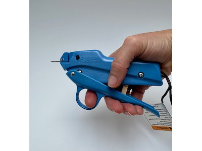 Dennison tekstilpistol Fine Mark II m/saksegreb blå