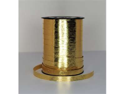 Metallic bånd præget 10mm guld