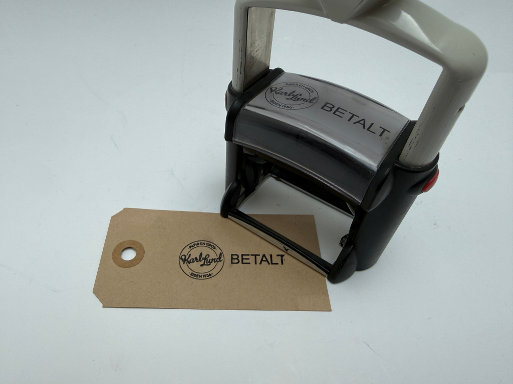 Trodat 5204 Komplet stempel m/tekstplade + pude 