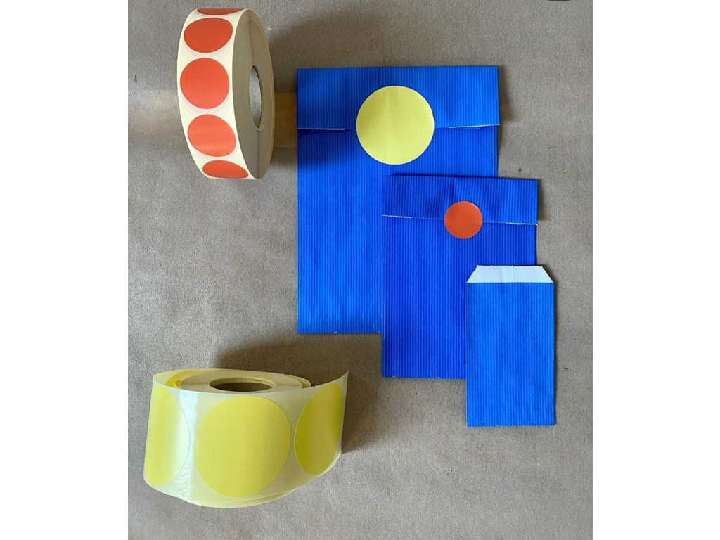 Giftbags 7x12 cm turquoise (250 pieces)