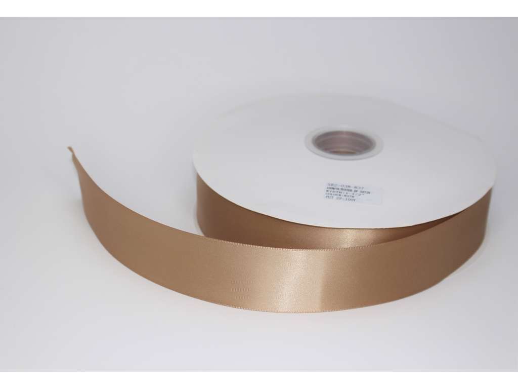 Silkebånd 38mm glat Latte