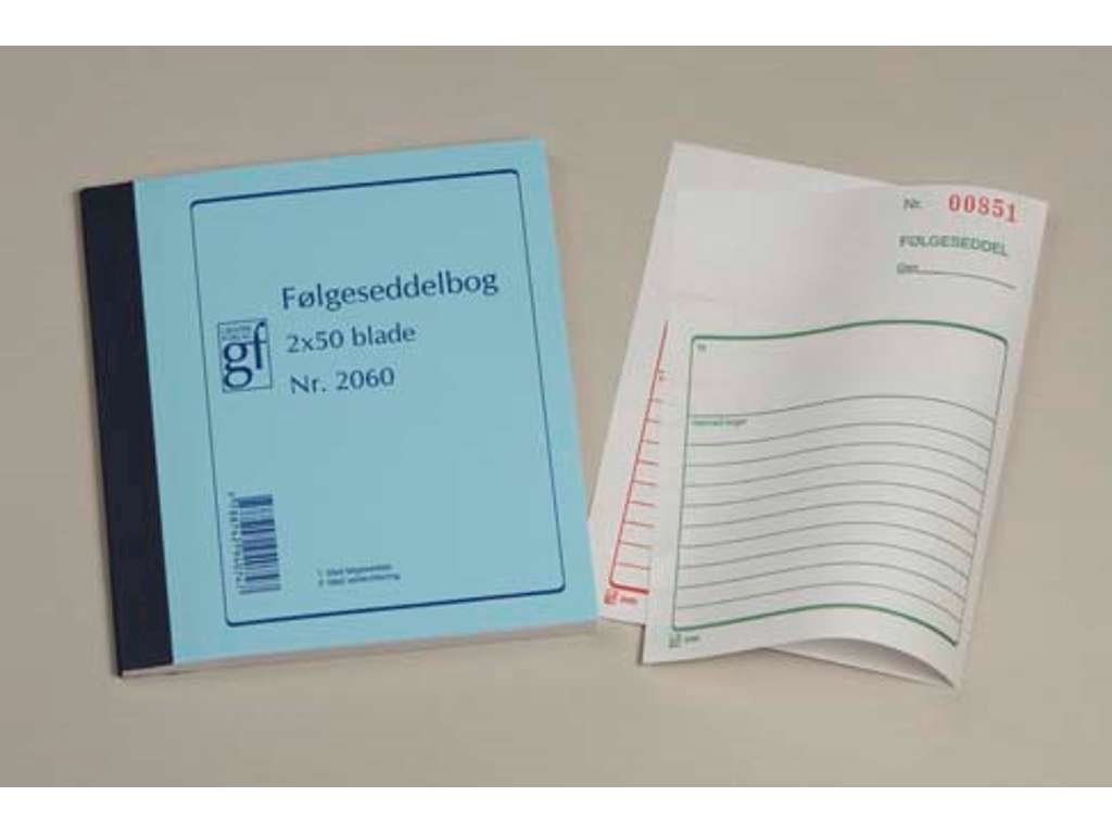 Følgeseddelbog 2060