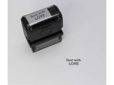 " Sent with LOVE" stempel. Printy 4912