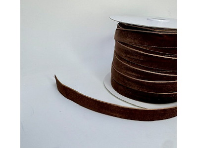 Velourbånd 16mm x 50Y brun nr. 12 - 45m