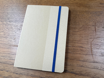 Nelida A5 notesbog med tryk 1 farve