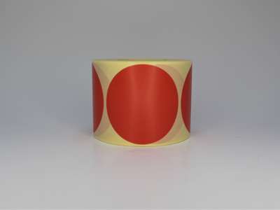 Etiketter Ø63mm Orange MAT