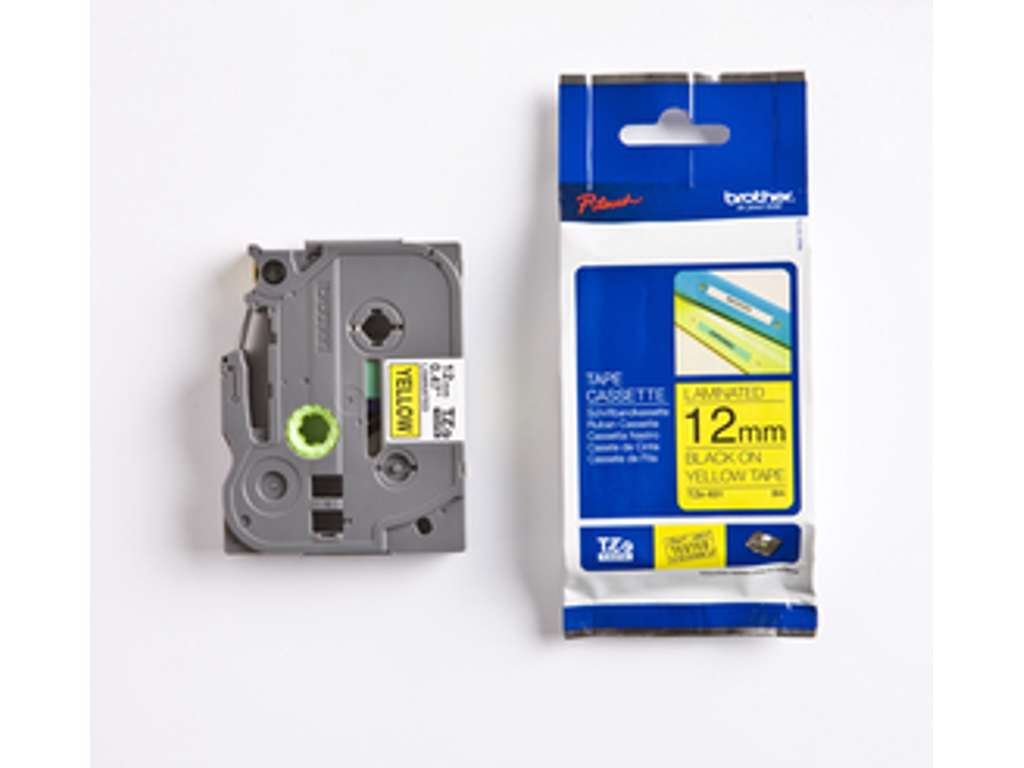 BROTHER TZE631 12MM SORT/GUL