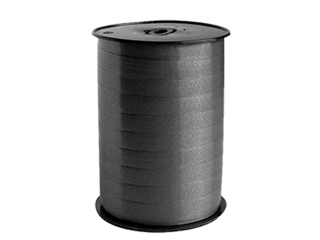 Gift ribbon poly 10 mm-Coal grey