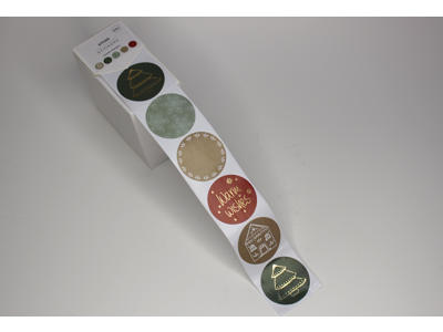 Juleetiketter Xmas stickers 500 stk