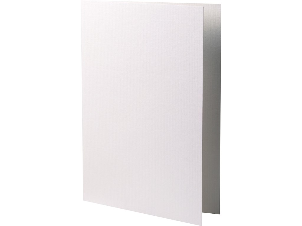 Dobbeltkort A5, 220g Hvid