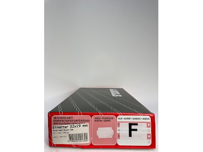 Etiketter 32x19 Wave hvid frost 30rl.