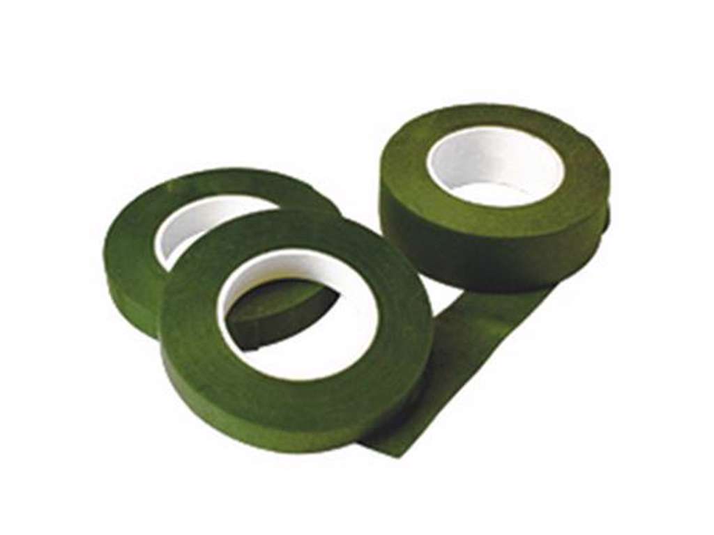 Flower tape 13 mm. green 2 rl. per package