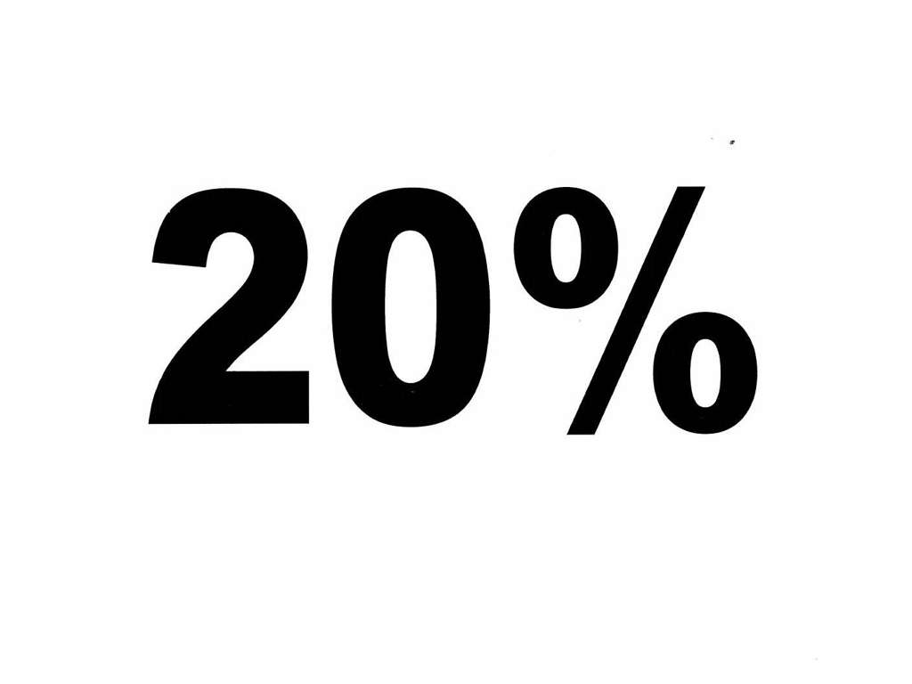 Etiketter ø 20cm 20% hvid