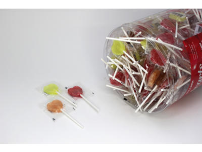 Lollypops heartshaped (200 pieces)