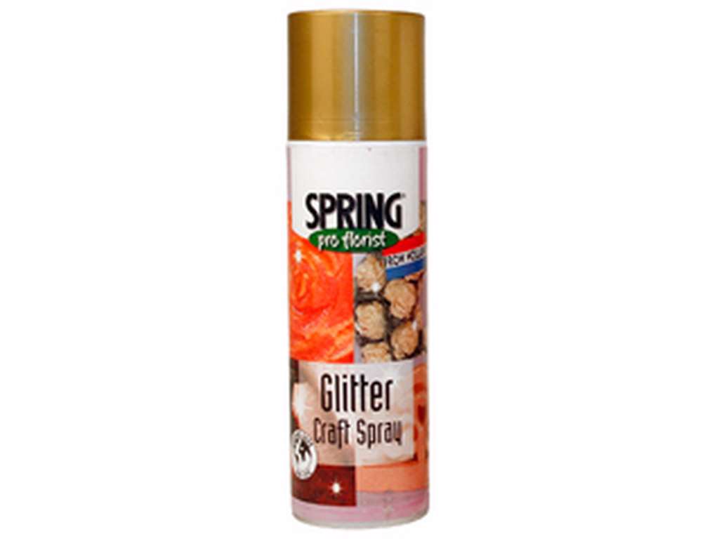 Glitterspray  guld