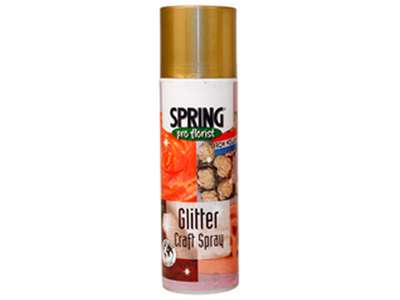 Glitterspray  guld