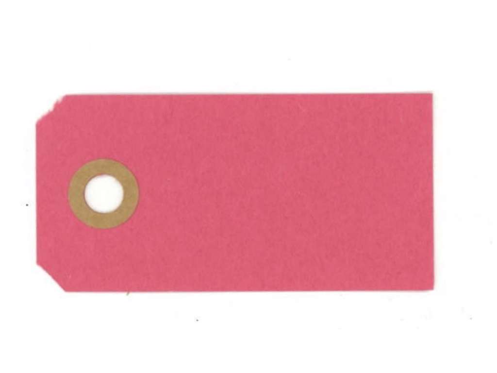 Manilla tags 91 x6cm Raspberry
