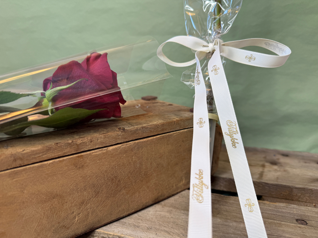 Tillykke bånd creme 13mm x 20m