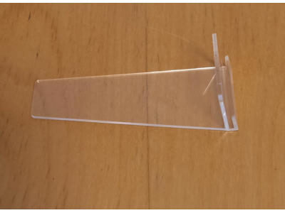 Sign holder slanted 3,5x9 cm