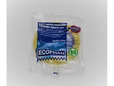 Ecophan tape 66mx15mm clear