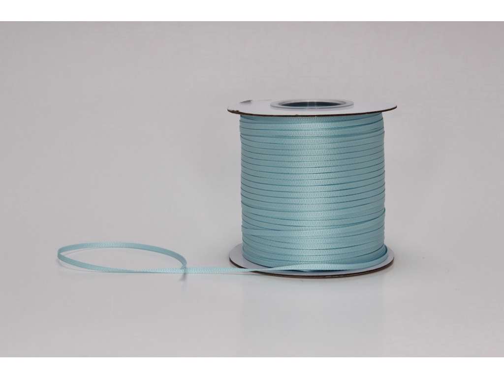Silkebånd 3mm x 320 meter lyseblå