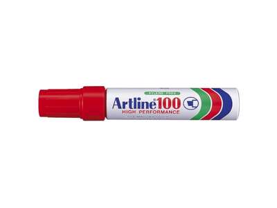 Artline 100 marker rød 7,5 - 12 mm.